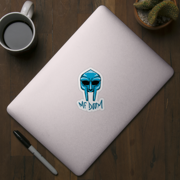 MF DOOM MASK BLUE by Maqualys.co